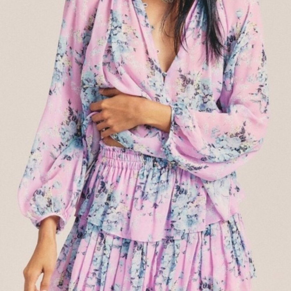 Loveshackfancy Pink Chiffon Set - image 3